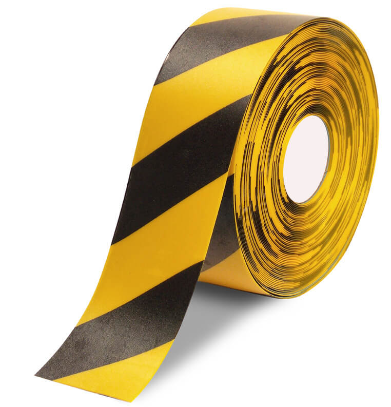 Ruban De Signalisation Jaune Et Noir - 48 Mm X 33 M, Adhésif De Sécurité | Pour Marquage De Danger Et Délimitation