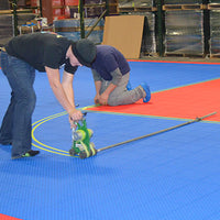 Marquage au sol demi-terrain de basket