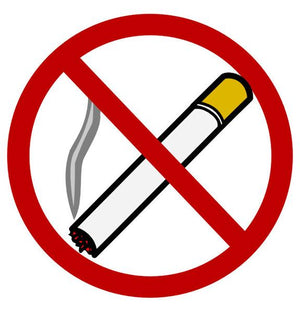 Pictogramme sécurité interdiction de fumer adhésif 40cm