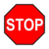 Pictogramme de sécurité adhésif - STOP (40 x 40 cm)