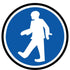Pictogramme sécurité zone pietonne adhésif 40cm