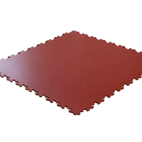 REVÊTEMENT DE SOL CLIPSABLE 50x50 5MM ROUGE | PRO TILE