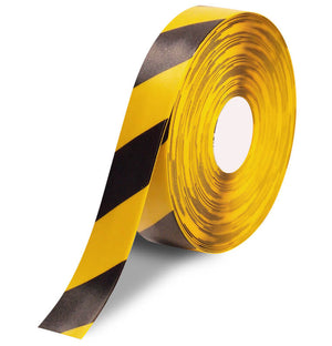 ruban signalisation adhesif jaune et noir danger 50mm